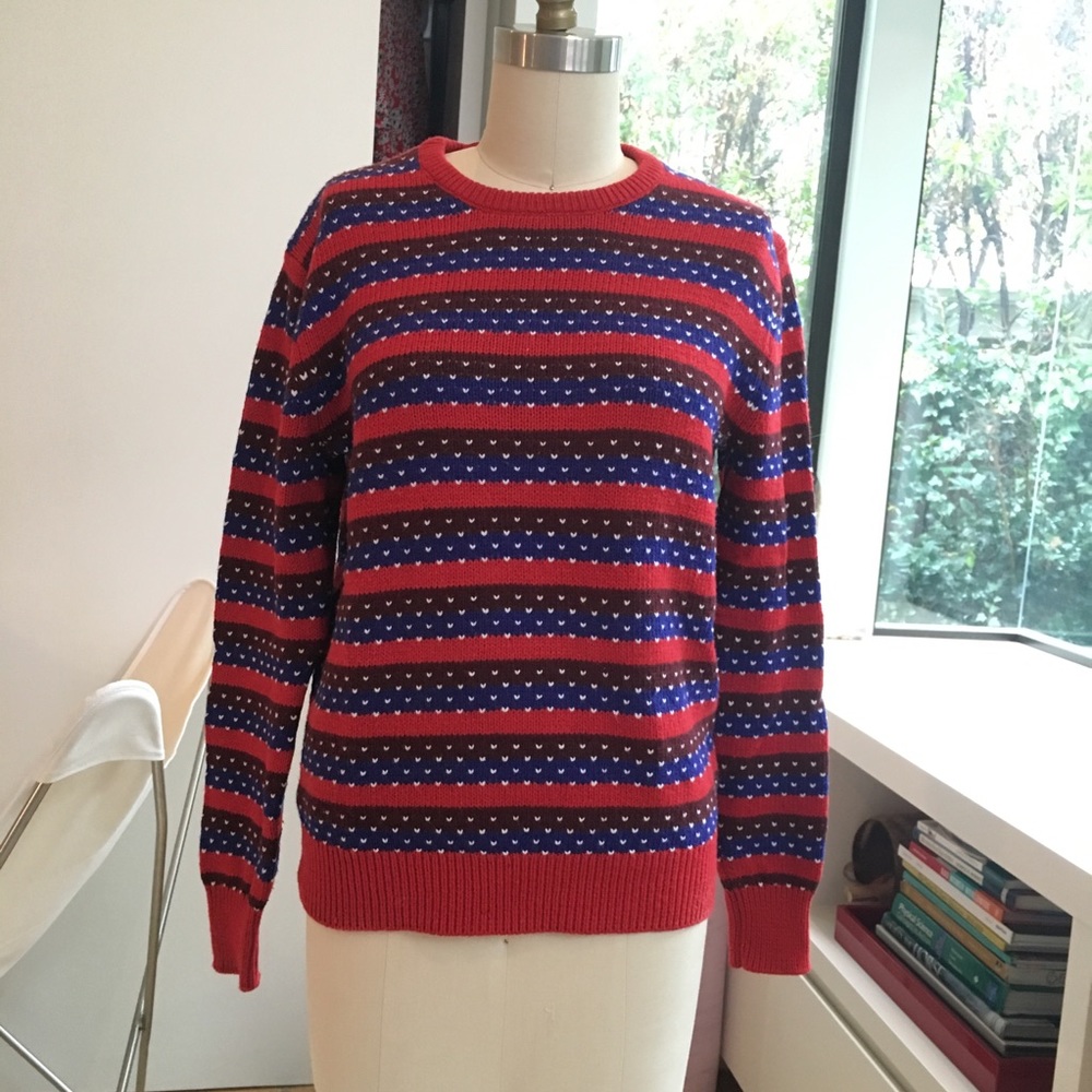 & other stories patterned wool sweater